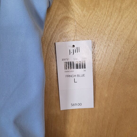 J. Jill Fit Performance Shelf-Bra Tank French Blue Size Large - Picture 7 of 10